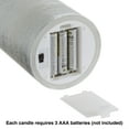 thumbnail image 4 of Lavish Home Set of 3 Flameless LED Real Wax Candles with Remote (Silver), 4 of 8