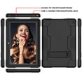 thumbnail image 4 of Soatuto For Walmart Onn 10.1 Pro Tablet Case With Screen Protector , Shock-Resistant Kids Friendly Cover And Tempered Glass Screen Protector For Walmart Onn 10.1 inch Pro 100003562 - Black+Black/1 Pcs, 4 of 8
