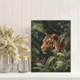 thumbnail image 2 of UXIEQU Tiger in Jungle Canvas Wall Art Print 15.75x11.81 Inches, 2 of 8