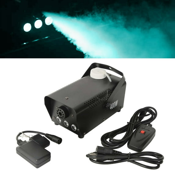 TC-HOME 400W Fog Machine w/ 3 LED RGB 3IN1 Fogger Smoke Maker with Wire & Wireless Controller