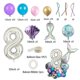 thumbnail image 1 of 1 Year Old 32 Inch Digital Mermaid Balloon Set Shell Kids Birthday Baby Shower Party Decoration, 1 of 1