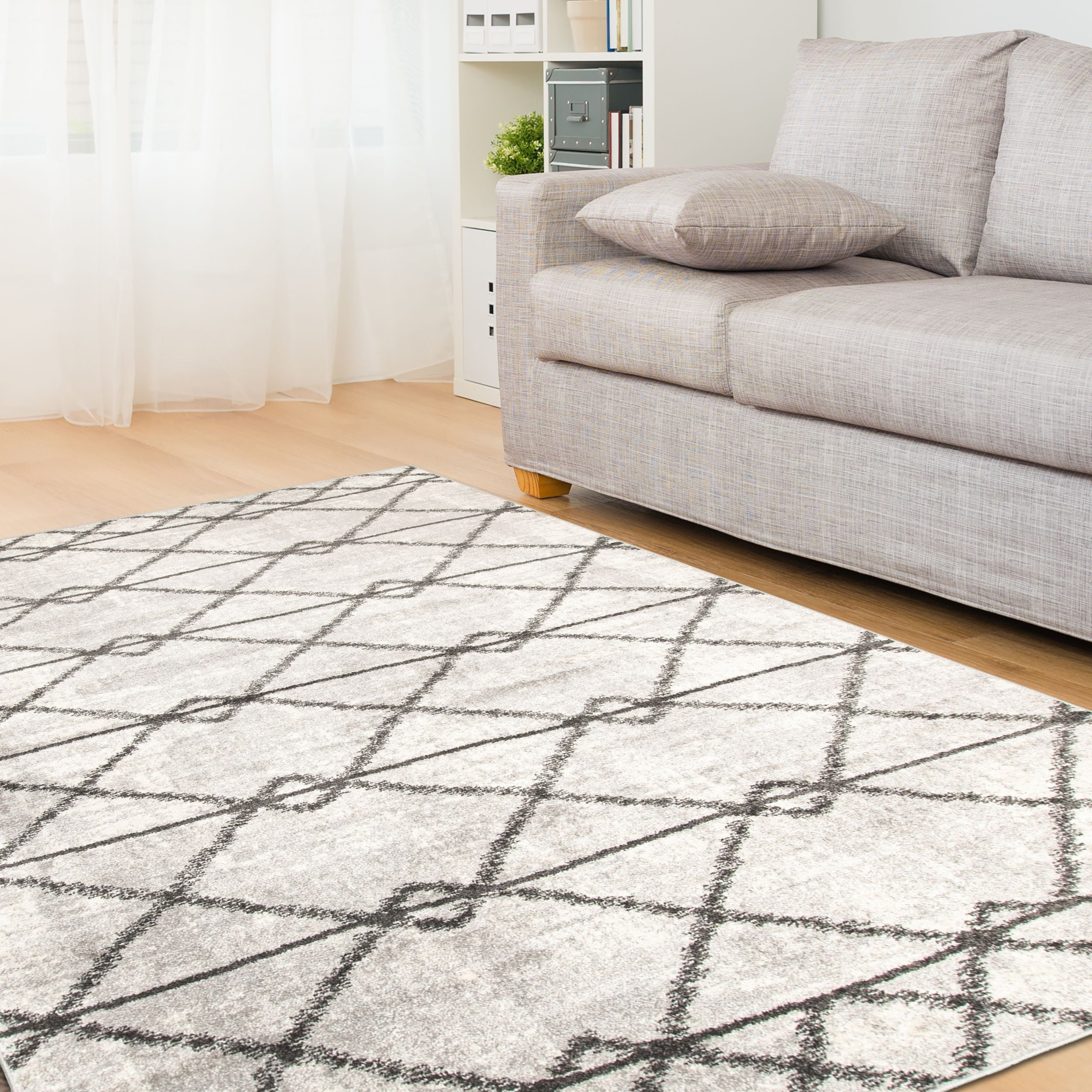 Impressions Brisa Modern Geometric Diamonds Area Rug