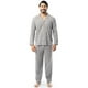 thumbnail image 1 of Set de pijama Fruit of the Loom para hombre, jersey de punto gris, 1 of 6