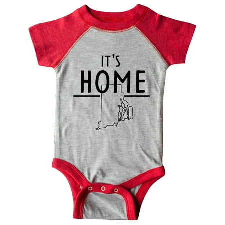 

Inktastic It s Home- State of Rhode Island Outline Gift Baby Boy or Baby Girl Bodysuit