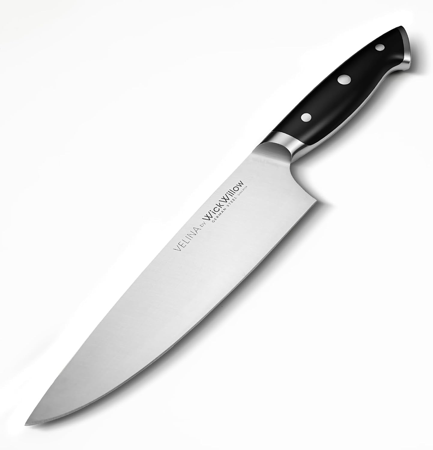 8” Chef Knife – Razor Sharp German Steel DIN1.4116 – All-Purpose Kitchen Knife for Slicing, Dicing & Chopping – Full Tang & Ergonomic Handle – Home Essential Kitchen Knife – Gift Box – Velina series