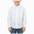 thumbnail image 3 of WXFAZCVU Boys Long Sleeves Button Down Shirt Kids Versatile Formal Clothes School Wear Size 7-8 Years, 3 of 4