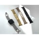 thumbnail image 1 of Adecuado para Apple Watch iwatch 1-7 generación, correa de metal de acero inoxidable tejida con forma de corazón de cadena de cuatro filas, 1 of 5