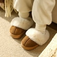 thumbnail image 6 of Drecage Kids Slippers Boys Girls Fuzzy House Slippers Soft Warm Bedroom Shoes, 6 of 6