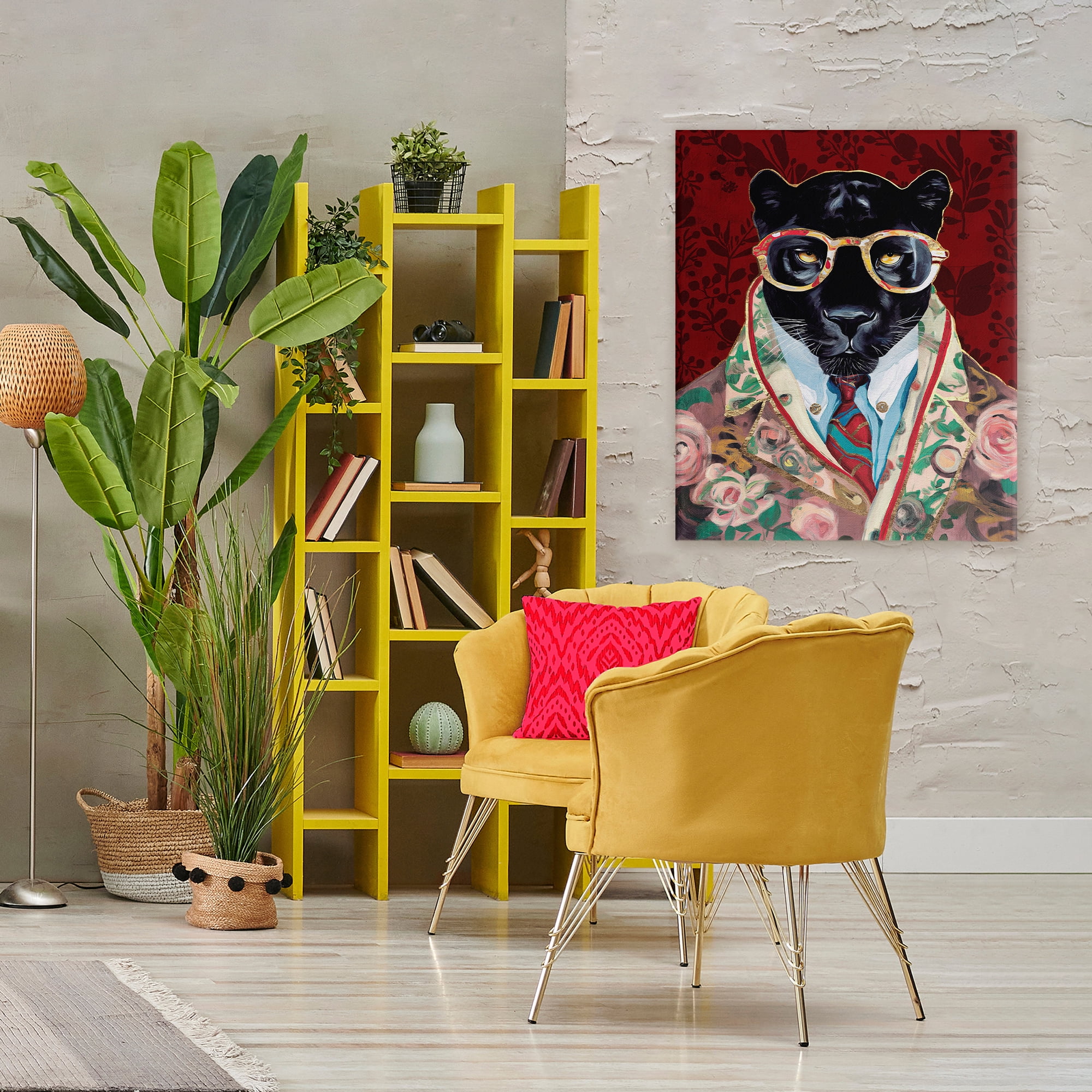Stupell Industries Fashionable Scarlet Panther Canvas Wall Art, design by Svetlana Aleynikova