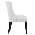 thumbnail image 4 of Modway Baronet Solid Wood and Button Tufted Fabric Dining Chair in White, 4 of 8
