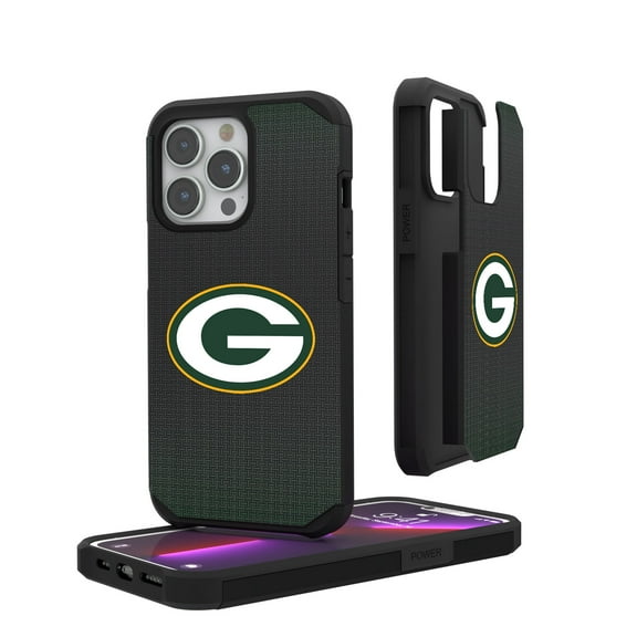 Green Bay Packers Linen Logo iPhone Rugged Case