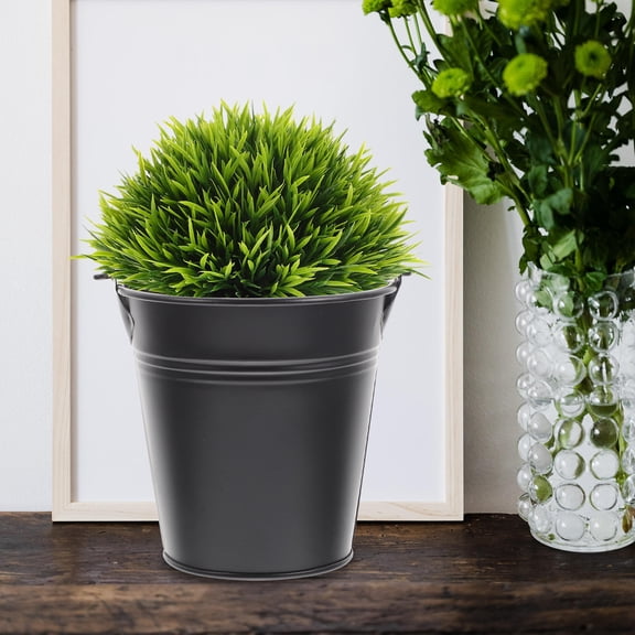 KONTONTY 5-Pack Decorative Flower Pots with Handles for Indoor and Outdoor Use, Versatile Planting