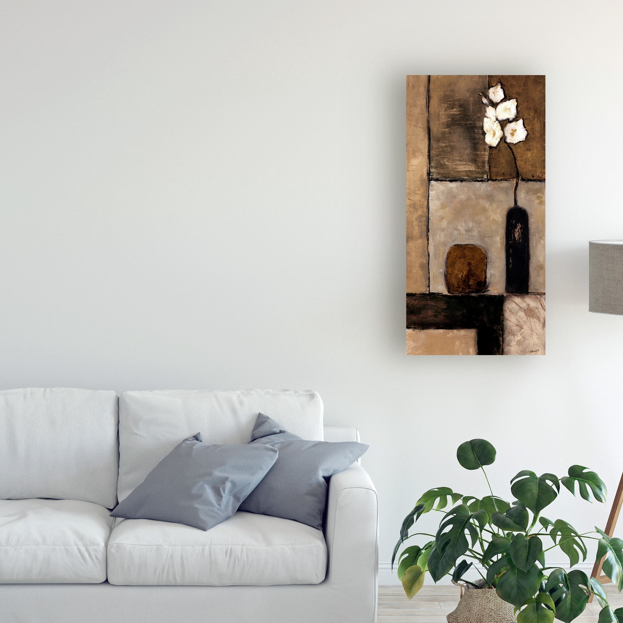 Trademark Fine Art 'Earthy Orchid Panel I' Canvas Art by Judi Bagnato