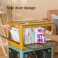 thumbnail image 3 of Storage Organizer High Capacity Strong Load Bearing Translucent with Handle Foldable Closets Lockers Folding Organizer Box Household Products, 3 of 8
