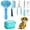 Blue, variant on Qianfeng 7 Pcs Pet Grooming Kit, Cat Dog Nail Clipper and File Finger Dog Toothbrush Dog Brush Dog Bath Brush Flea Com