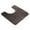 Brown, variant on Microfiber Toilet Bath Mat U-Shaped Contour Shaggy Bathroom Rugs Non Slip Soft Bath Rug Absorbent Water for Bathroom Commode Washable