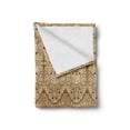 thumbnail image 2 of Orient Soft Flannel Fleece Throw Blanket, Folkloric Lace Pattern Traditional Design with Middle Eastern Elements, Cozy Plush for Indoor and Outdoor Use, 50" x 70", Apricot Cream, by Ambesonne, 2 of 6