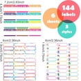 thumbnail image 2 of Yazoeia Reusable Baby Bottle Labels for Daycare 144pcs, Waterproof Name Labels for Daycare, Animal Self Adhesive Name Tag Stickers Write On Kids Food Water Bottle Labels for School CJC912-106949, 2 of 7