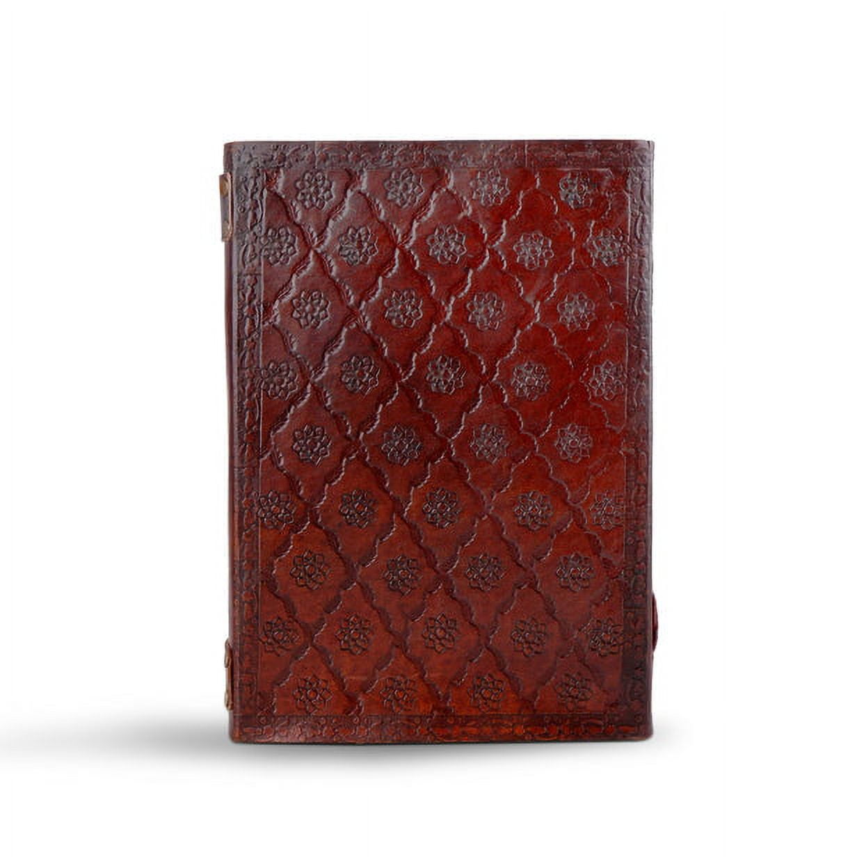 Mahetri Leather Journal Writing Notebook Infinity 7 Chakra Stone Diary For Men & Women, Notepad Gift For Artists & Writers