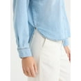 thumbnail image 5 of Sofia by Sofia Vergara Women's Relaxed Boyfriend Shirt with Long Sleeves, Sizes XS-XXXL, 5 of 5