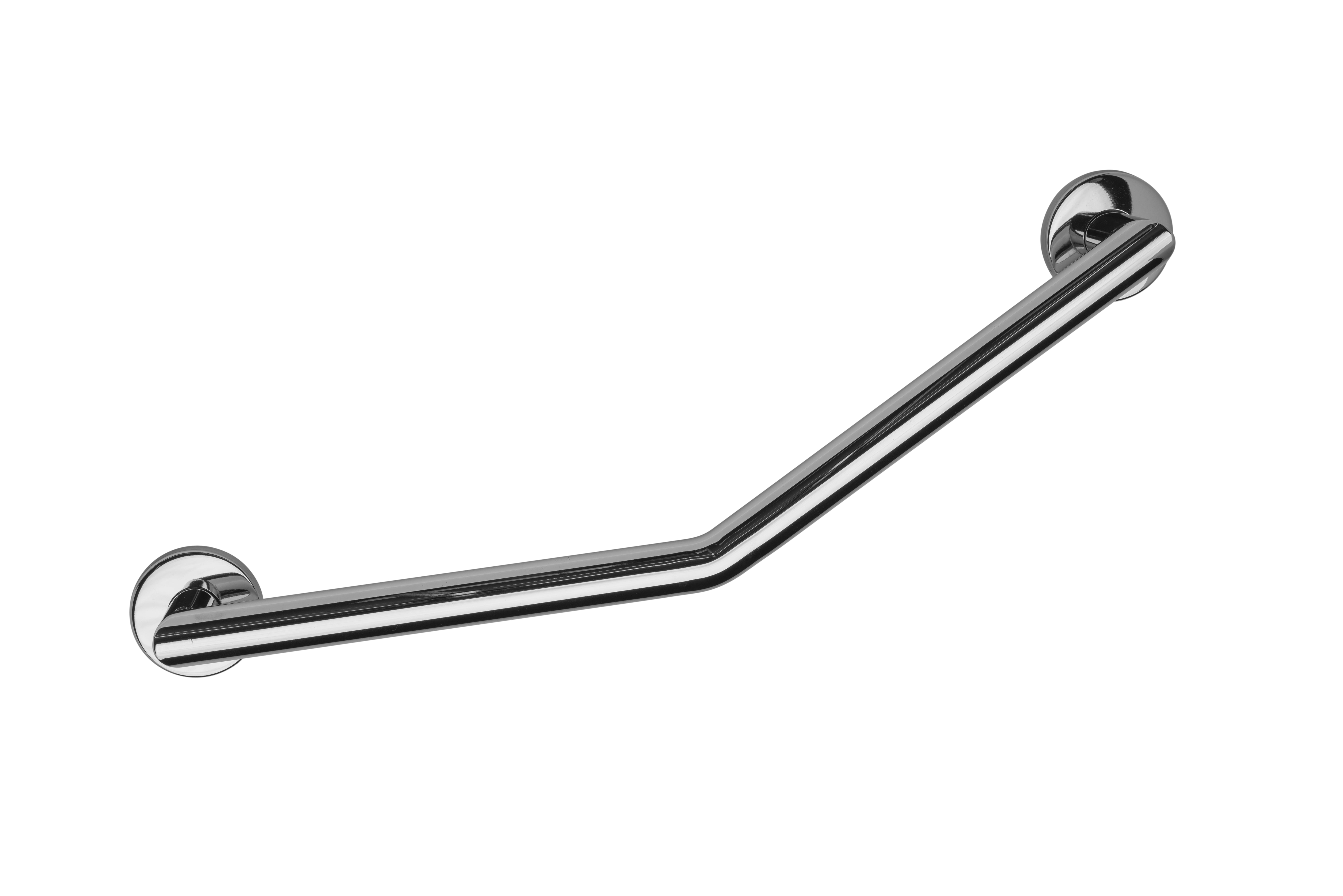 Croydex 23.62 in. Stainless Steel Angled Shower Grab Bar in Chrome