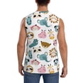 thumbnail image 4 of Fotbe Men's Cartoon Animals Print Men's Sleeveless Muscle Tank Tops Casual T-Shirts for Gym Workout Beach-XX-Large, 4 of 8