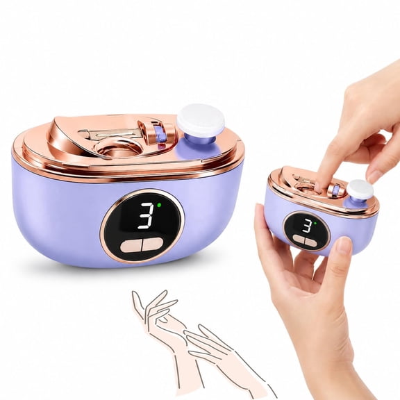 2-in-1 Electric Nail Clipper with Automatic Nail Grinder, Rechargeable Automatic Nail Trimmer for Seniors & Adults, Smart Fingernail Care Tool for Smooth Nail Trimming