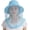 Ligth Blue, variant on Head Net Hat, Safari Hat Sun Hat Bucket Hat with Hidden Net Mesh 1Pack
