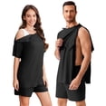 thumbnail image 3 of Pinspark Post Shoulder Surgery Shirts for Men Women Snap Adaptive Hospital Gowns Tear Away Shoulder Replacement Recovery Clothes, 3 of 6
