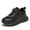 Black, variant on REDARER Children's Mesh Lace-Up Sneakers - Color Matching, Casual & Comfortable Running Shoes for Everyday Wear,for Size 7-8 Years