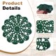 thumbnail image 3 of Uxcell 4Pcs Manteles de Croché de Algodón, 5.5" Manteles de Encaje para Mesas, Manteles Hechos a Mano para Bandejas, Posavasos Redondos para Vasos, Manualidades, Cocina, Comedor, Verde Bosque, 3 of 7