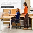 thumbnail image 4 of YRLLENSDAN Mesh Office Chairs, Home Office Desk Chairs With Wheels & Arms Pc Chair Rolling Chair Study Chair Computer Chairs For Adults, Black, 4 of 8
