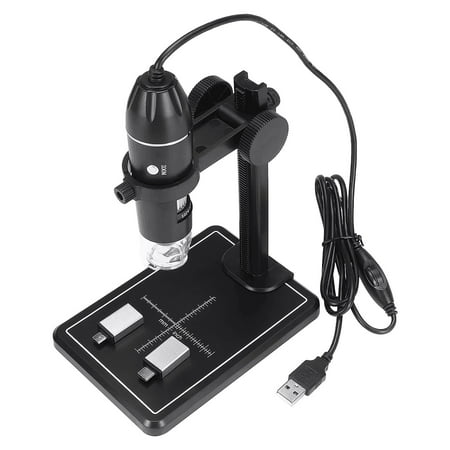 Rucky Fisher-Price Usb Digital Microscope 1600X 8 Led Magnification Handheld Endoscope Camera Black C