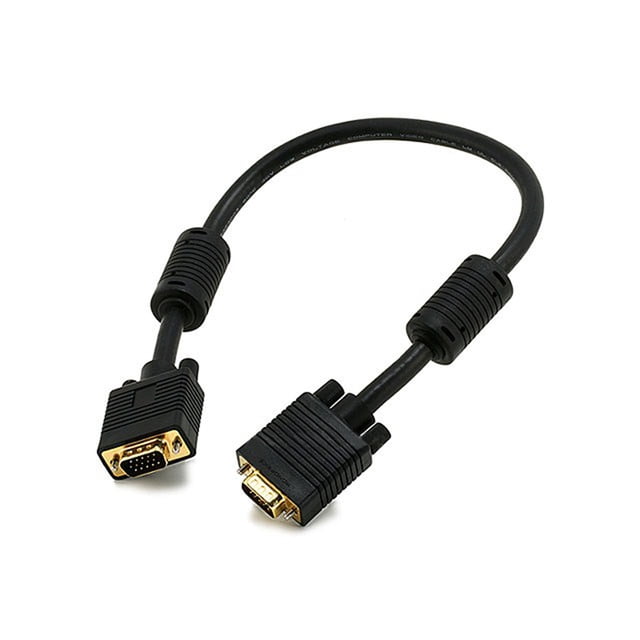 1.5ft SVGA Super VGA M/M Monitor Cable w/ ferrites (Gold Plated)