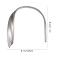 thumbnail image 2 of DINHEAROM U-Shaped Curtain Hooks Grey Aluminum Alloy 2Pcs 4.3x4.1in, 2 of 8