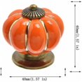 thumbnail image 2 of Pomos de cerámica Sincero juego de 8 para cajones calabaza naranja, 2 of 5