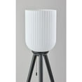 thumbnail image 4 of Adesso Kinsley 57.5" Tripod Floor Lamp with Ribbed Frosted Glass Cylinder Shade, 4 of 5