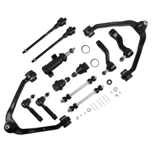 MOSTPLUS 13Pcs Front Upper Control Arm & Ball Joints Tie Rods for Chevy Tahoe GMC Yukon