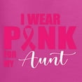 thumbnail image 6 of Wild Bobby I Wear Pink for My Aunt Survivor Breast Cancer Awareness Women Graphic Long Sleeve T-Shirt, Fuschia, X-Large, 6 of 6