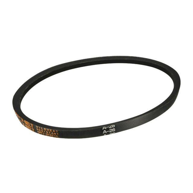 Unique Bargains A-26 V Belt Machine Transmission Rubber, Black Replacement Drive Belt