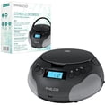 thumbnail image 1 of Philco Reproductor de CD portátil Boombox, reproductores de CD con radio FM para el hogar, compatible con MP3/WMA/CD-R/CD-RW entrada auxiliar de 3,5 mm | Puerto USB | Sonido estéreo | Alimentación por, 1 of 5