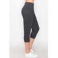 thumbnail image 4 of ALWAYS Women's Slimfit Super Soft Highwaisted Capri Joggers with Pockets - Charcoal X-small, 4 of 6