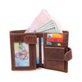 thumbnail image 1 of SKISUNO Mens Business Wallet Genuine RFID Blocking Bifold Wallet 1Set, 1 of 8