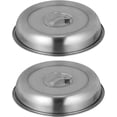 thumbnail image 1 of 2 Pcs Couvercle de Barbecue en Acier Inoxydable Rond pour Fondre le Fromage et Couvercle de Cuiseur Vapeur pour Gril Plancha et Autres Grils à Fumer 20Cm, 1 of 5