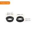 thumbnail image 2 of Uxcell 2Pack Silicone Rubber Grommets 1-15/16" Drill Hole, 1-9/16" ID Top Hat Hole Plug Grommet, 2 of 6