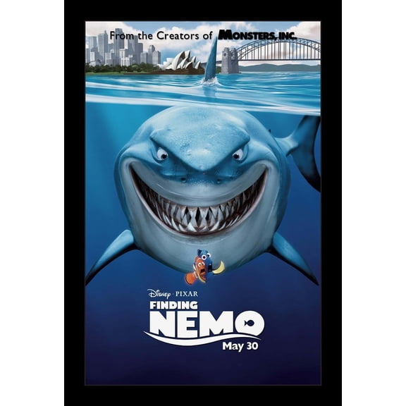 FINDING NEMO - 11x17 Framed Movie Poster