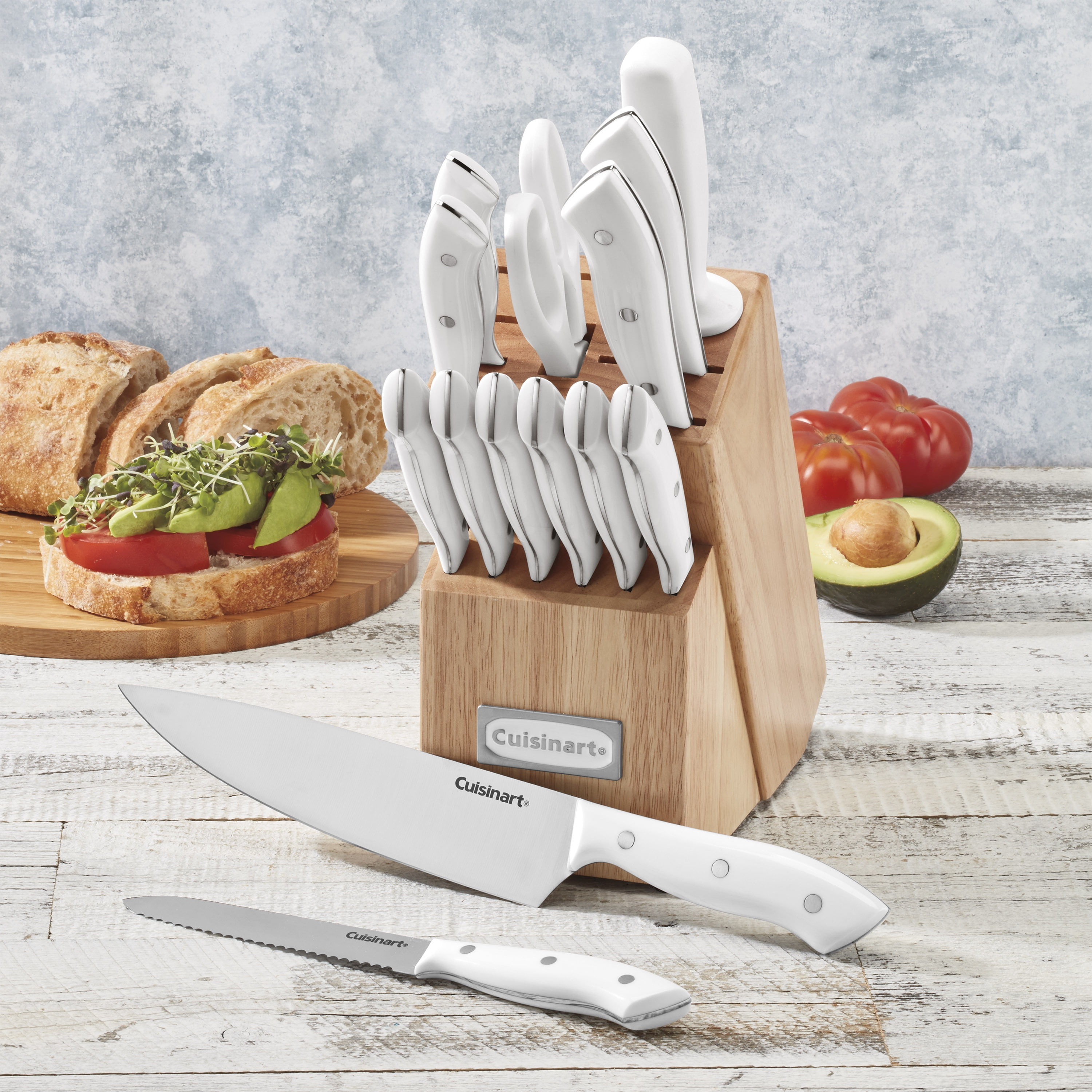 Cuisinart Classic Nitrogen Forged Triple Rivet Cutlery 15-Pc. Block Set