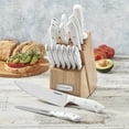 thumbnail image 5 of Cuisinart Triple Rivet 15-Piece Knife Set with Block, C77WTR-15PW, 5 of 6