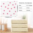thumbnail image 6 of Yayeee 6 Pack Kitchen Dish Cloths Set for Washing Soft Drying Absorbent Microfiber Towels, Pink Polka Dots, 6 of 9
