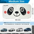 thumbnail image 2 of Sunshade for Car Windshield,Foldable Car Windshield Sun Shade,Front Window Sun Visor Protector Blocks UV Rays and Heat 59"X 33", 2 of 10